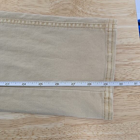 Sundance Womens Tan Skinny Pants Size 4 Lagenlook Bohemian Seam Detail - Picture 10 of 10